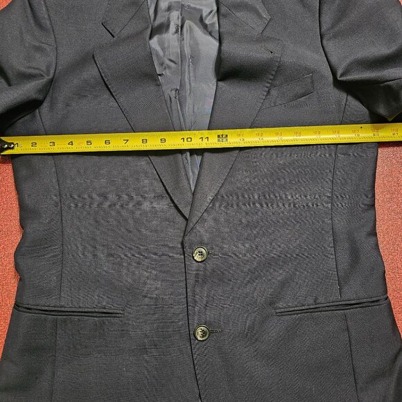 VTG Yves Saint Laurent Mens Navy Blazer Jacket Sz 40R Wool Mohair Quiet Luxury - Picture 11 of 15